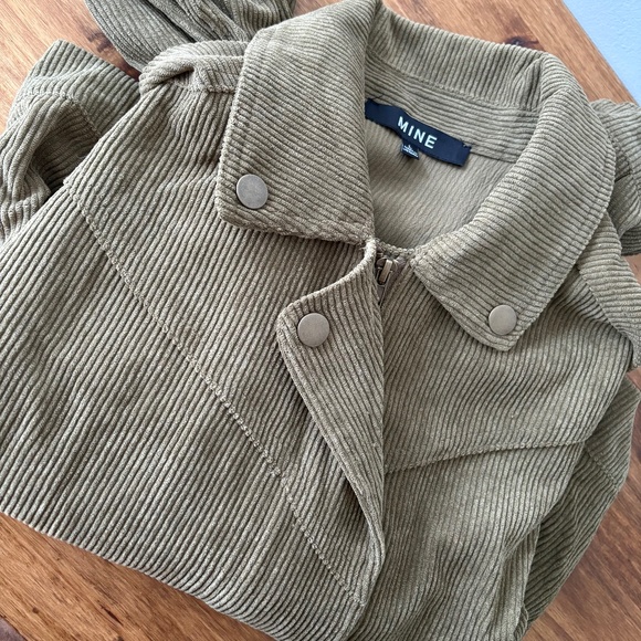 Mine Jackets & Blazers - Green Corduroy Jacket